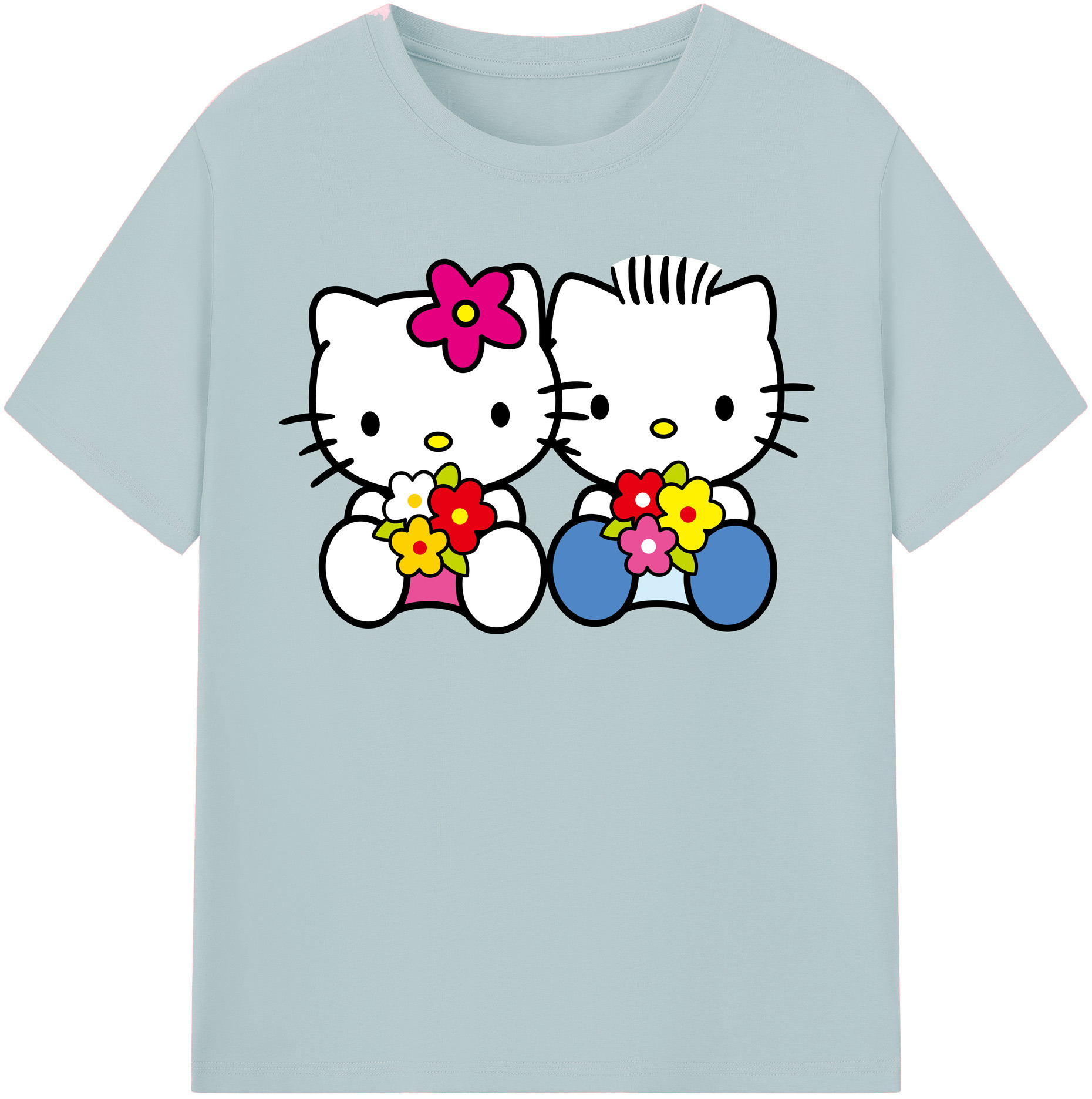 （画像用） Hello Kitty ハローキティ 綿100％半袖Tシャツ（フロントプリント）